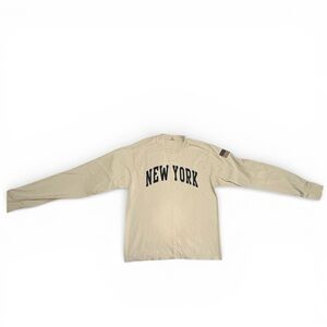 John Galt- New York Long Sleeve Graphic Tee - Beige